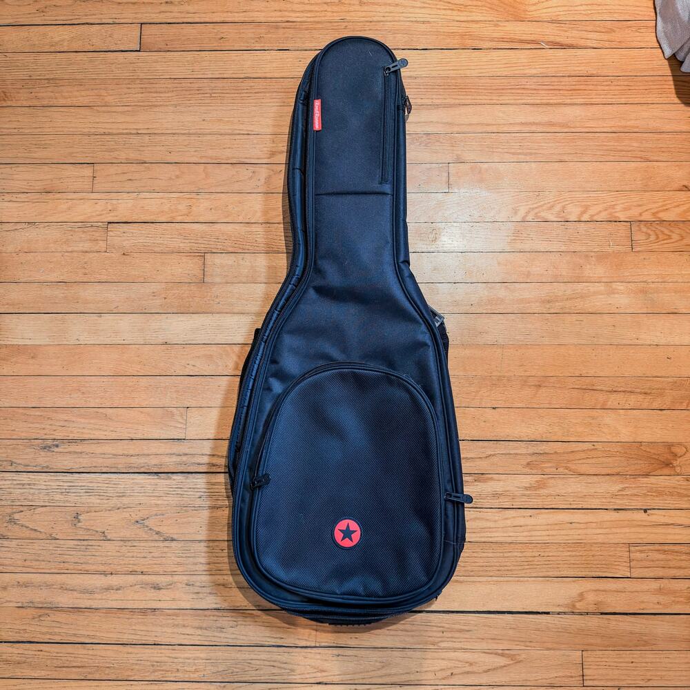 RoadRunner Soft Guitar Gig Bag Black Padded Backpack Straps Case